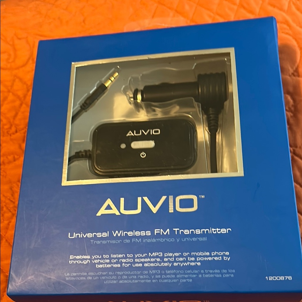 AUVIO Wireless FM Transmitter - Black